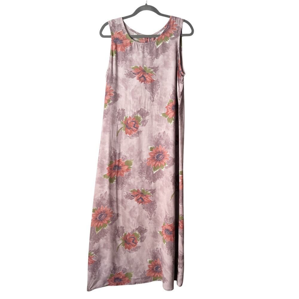 Studio Ease Vintage Floral Maxi Dress Womens 12 Fairy Whimsical Cottagecore Chic
